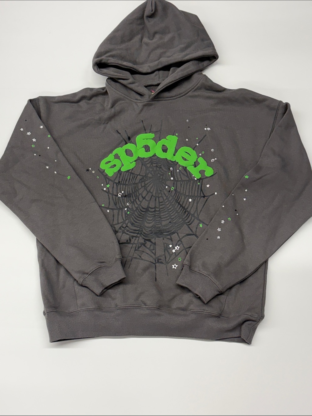 NEW Sp5der Wait Web Hoodie in Slate Grey Men’s Size Large